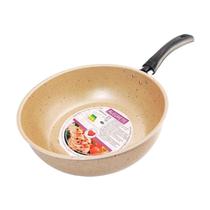 Frigideira Colore Wok 24cm Antiaderente Bege Stone Alegrete Frigideira Colore Wok 24cm Antiaderente Bege Stone Alegrete
