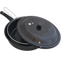 Frigideira Com Tampa E Cesto Para Fritura 2,7l Frigideira Esmaltada 3 Em 1 Fritadeira Frigideira Com Tampa E Cesto Para Fritura 2,7l Frigideira Esmaltada 3 Em 1 Fritadeira