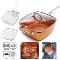 Frigideira Cooper Caçarola 25cm 5 Peças Chef Cooking