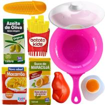 Frigideira Cozinha Brinquedo Infantil Comidinhas Acessórios 8pcs
