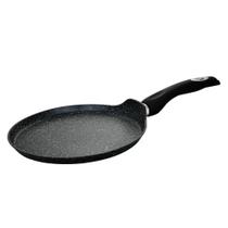 Frigideira Crepeira De Indução Antiaderente Cerâmica Preto Soft Touch 24cm