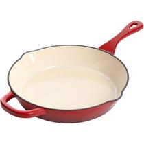 Frigideira Crock-Pot Artisan de ferro fundido esmaltado 25 cm vermelho escarlate Frigideira Crock-Pot Artisan de ferro fundido esmaltado 25 cm vermelho escarlate