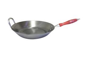 Frigideira de Aço Carbono 30 cm com Cabo de Madeira