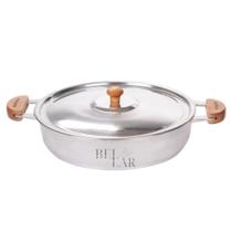 Frigideira de aluminio batido fundido grande grosso 30cm