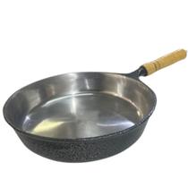 Frigideira De Alumínio Batido Polido E Craquelado Para Frituras N 24