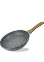 Frigideira de ceramica antiaderente 24cm cinza nao gruda Utilizze