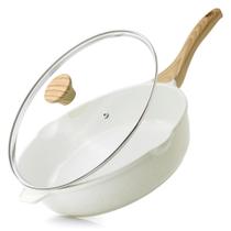 Frigideira de cerâmica antiaderente SENSARTE 30cm com tampa 5L de indução