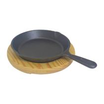 Frigideira De Ferro com Suporte de Madeira 16,5x6 Frigopro