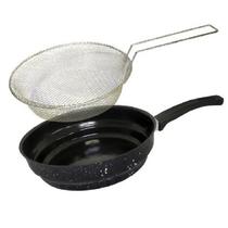 Frigideira De Ferro Esmaltado Com Cesto Fritatudo 20cm Frigideira De Ferro Esmaltado Com Cesto Fritatudo 20cm