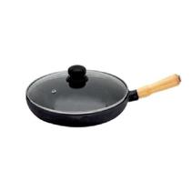 Frigideira De Ferro Fundido Com Tampa De Vidro 24cm Belmar Frigideira De Ferro Fundido Com Tampa De Vidro 24cm Belmar