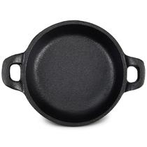 Frigideira de Ferro Fundido Ziliny Mini 13cm Resistente ao Forno Preta