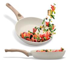 Frigideira de Indução Antiaderente 2,7 Litros 28 cm Creme