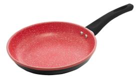 Frigideira De Indução Em Alumínio Com Revestimento Cerâmico Granito Chef Vermelha 20cm Lyor