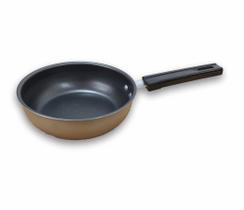 Frigideira de Ovo Antiaderente Creme e Preta nº13 Pequena