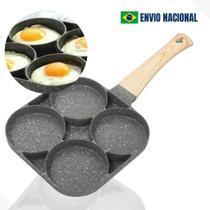 Frigideira De Quatro Ovo Panela De Hambúrguer Para Café Da Manhã Frigideira Antiaderente