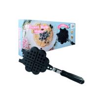 Frigideira de Waffle Dupla Face Flor Antiaderrente Portátil Frigideira de Waffle Dupla Face Flor Antiaderrente Portátil