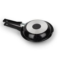 Frigideira Dupla Omeleteira Antiaderente 18cm Preto Nacional