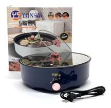 Frigideira Elétrica Assadeira Panela Antiaderente 220v Cozinha Panela Multiuso Premium 3 Níveis 600w Cor Azul-escuro Frigideira Elétrica Assadeira Panela Antiaderente 220v Cozinha Panela Multiuso Premium 3 Níveis 600w Cor Azul-escuro