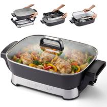 Frigideira Elétrica Elite Gourmet 38x30x8cm Cerâmica 1500W Frigideira Elétrica Elite Gourmet 38x30x8cm Cerâmica 1500W
