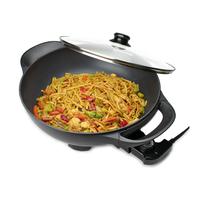 Frigideira elétrica Wok Brentwood SK-69BK 3,5 L 13 polegadas preta