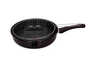 Frigideira Em Aço Esmaltado N26 Com Cesto Grande Atóxica