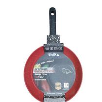 Frigideira em Alumínio Antiaderente Multifuncional 24cm - Vermelha