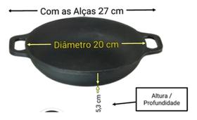Frigideira Ferro Alça Ferro 20cm Parmegiana