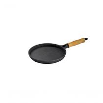 Frigideira Ferro Cabo Madeira Para Tapioca Ou Omelete 18Cm Frigideira Ferro Cabo Madeira Para Tapioca Ou Omelete 18Cm