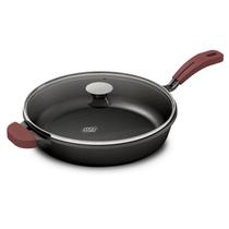 Frigideira Ferro Fundido Cabo Removível com Tampa Vidro N28 - Mta