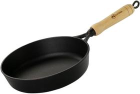 Frigideira ferro fundido com cabo madeira marca santana