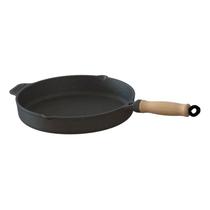 Frigideira Ferro Fundido Sem Tampa Cabo Madeira 2,1 Lts 26cm