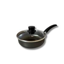 Frigideira Funda 16cm Antiaderente Com Tampa De Vidro Gal Frigideira Funda 16cm Antiaderente Com Tampa De Vidro Gal