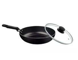 Frigideira Funda 24 Cm Com Tampa Tramontina Loreto Black