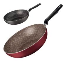 Frigideira Funda Antiderrapante Vermelho 24cm Tramontina