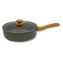Frigideira Funda c/ Tampa Style Cook Indução Cerâmica Esmeralda 28 cm - Mimo Style
