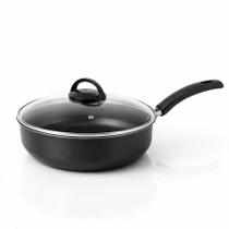 Frigideira Funda Com Tampa 22cm Antiaderente Teflon Grande - Frigideira Funda Com Tampa 22cm Antiaderente Teflon Grande -
