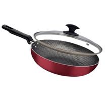 Frigideira Funda Tramontina 24cm Wok Loreto Antiaderente Com Tampa