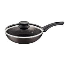 Frigideira Funda Tramontina Paris Alum 26 cm 2,9L Antiadente Starflon Max Grafite com Tampa de Vidro