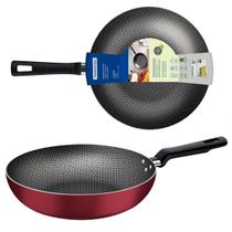 Frigideira Funda Wok Loreto Starflon Max vermelho 28 Cm