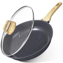 Frigideira GiPP 25 cm com revestimento cerâmico antiaderente e tampa, compatível com indução
