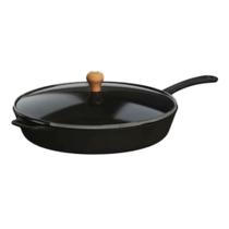 Frigideira Gourmet 93840LB Ferro Fundido 1L 20cm Cabo em Ferro Tampa Vidro Temperado Libaneza Frigideira Gourmet 93840LB Ferro Fundido 1L 20cm Cabo em Ferro Tampa Vidro Temperado Libaneza