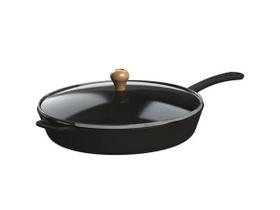 Frigideira Gourmet Cabo Ferro Tampa Vidro Libaneza 20 Cm Frigideira Gourmet Cabo Ferro Tampa Vidro Libaneza 20 Cm