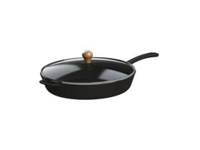 Frigideira Gourmet Cabo Ferro Tampa Vidro Libaneza 26 Cm Frigideira Gourmet Cabo Ferro Tampa Vidro Libaneza 26 Cm
