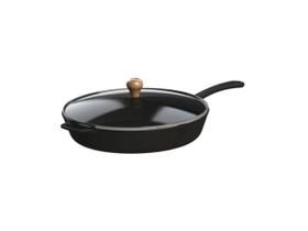 Frigideira Gourmet Cabo Ferro Tampa Vidro Libaneza 26 Cm Frigideira Gourmet Cabo Ferro Tampa Vidro Libaneza 26 Cm