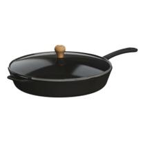 Frigideira Gourmet Cabo Ferro Tampa Vidro Libaneza 26 Cm Frigideira Gourmet Cabo Ferro Tampa Vidro Libaneza 26 Cm
