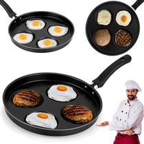 Frigideira Grande 26cm Antiaderente 4 Divisórias Praticidade e Elegância