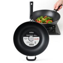 Frigideira Grande Antiaderente Multiuso 34 cm Para Fogões de Indução Vitroceramicos Gas e Cooktop