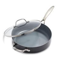 Frigideira GreenPan Valencia Pro anodizada rígida de 4,5 L com tampa Frigideira GreenPan Valencia Pro anodizada rígida de 4,5 L com tampa