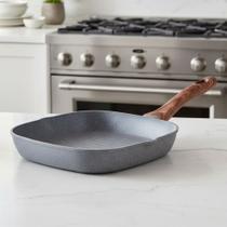 Frigideira Grelha Antiaderente 24cm Grafito Mimo Style Cerâmica Grill Para Fogão de Indução