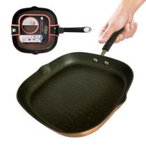 Frigideira Grill Antiaderente 28x28x4,5cm Alumínio Forjado